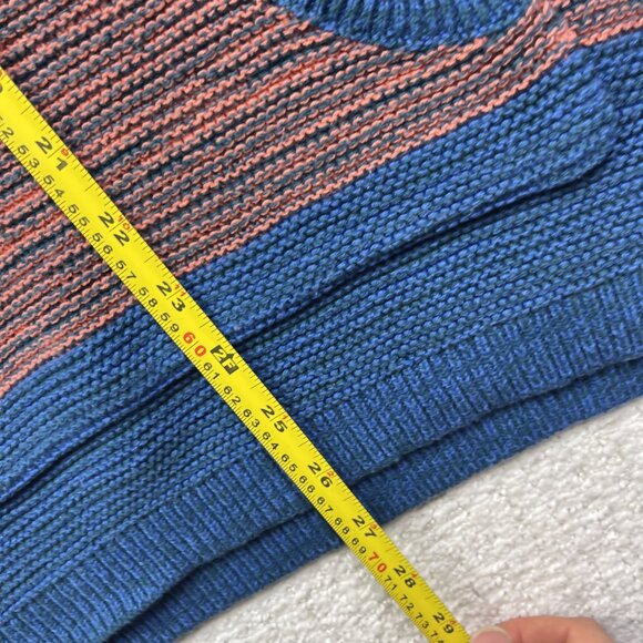 Y2K Roxy Surf Hoodie Boho Multicolor Striped Knit Women Sz M Skater Goth Emo - Picture 7 of 12